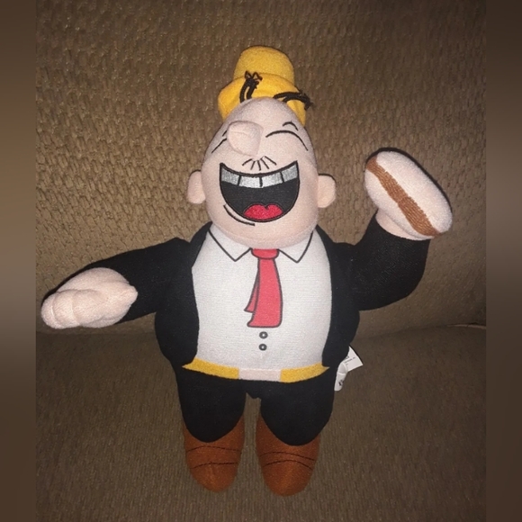 Kellytoy Toys Wellington Wimpy Popeye Plush Cheeseburger Eating